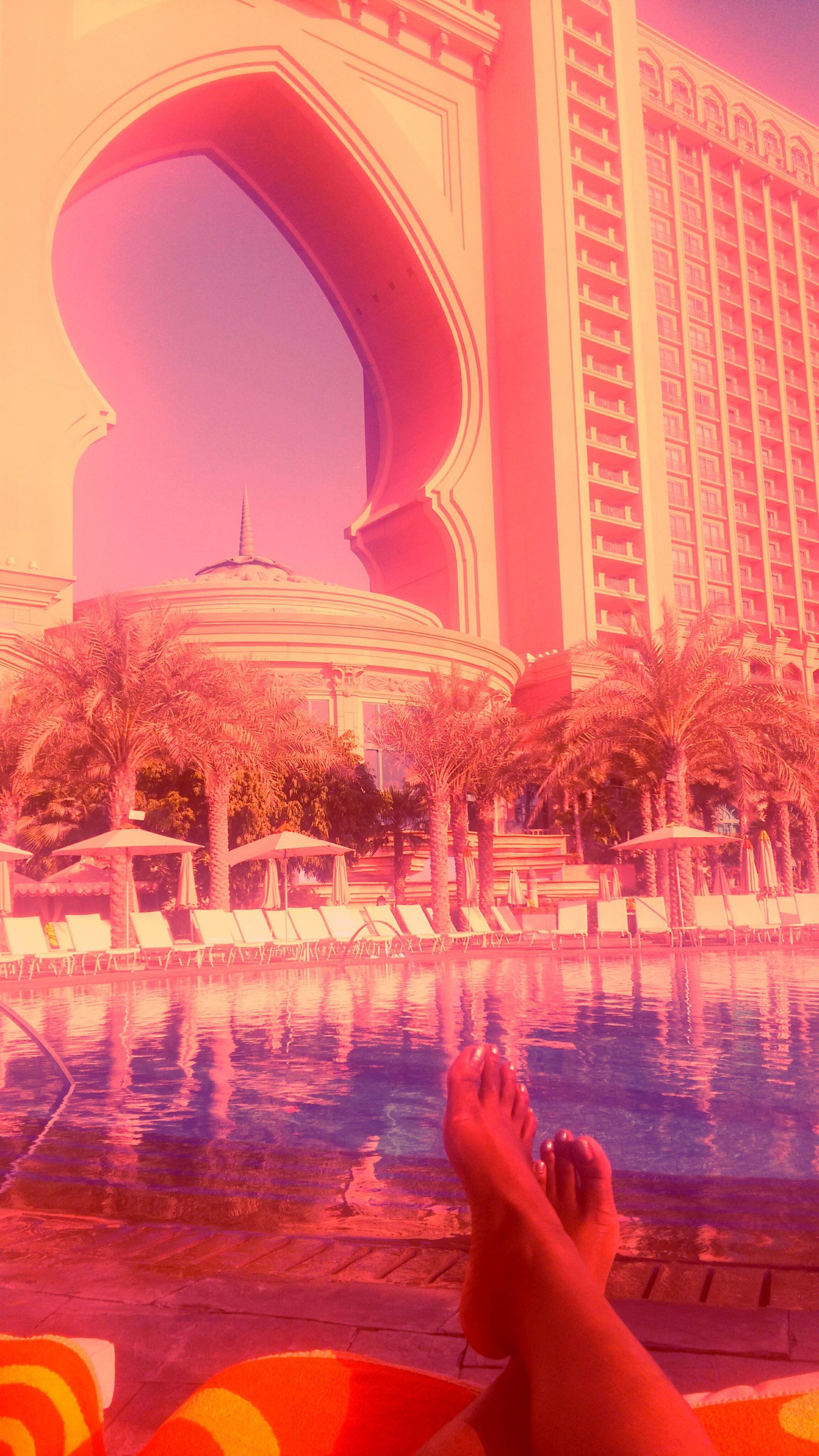 By the pool, Atlantis, The Palm, Dubai